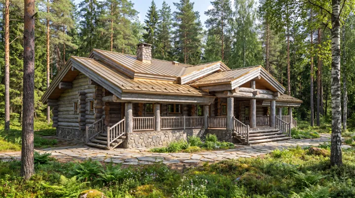 Бани и дома из сосны Кело