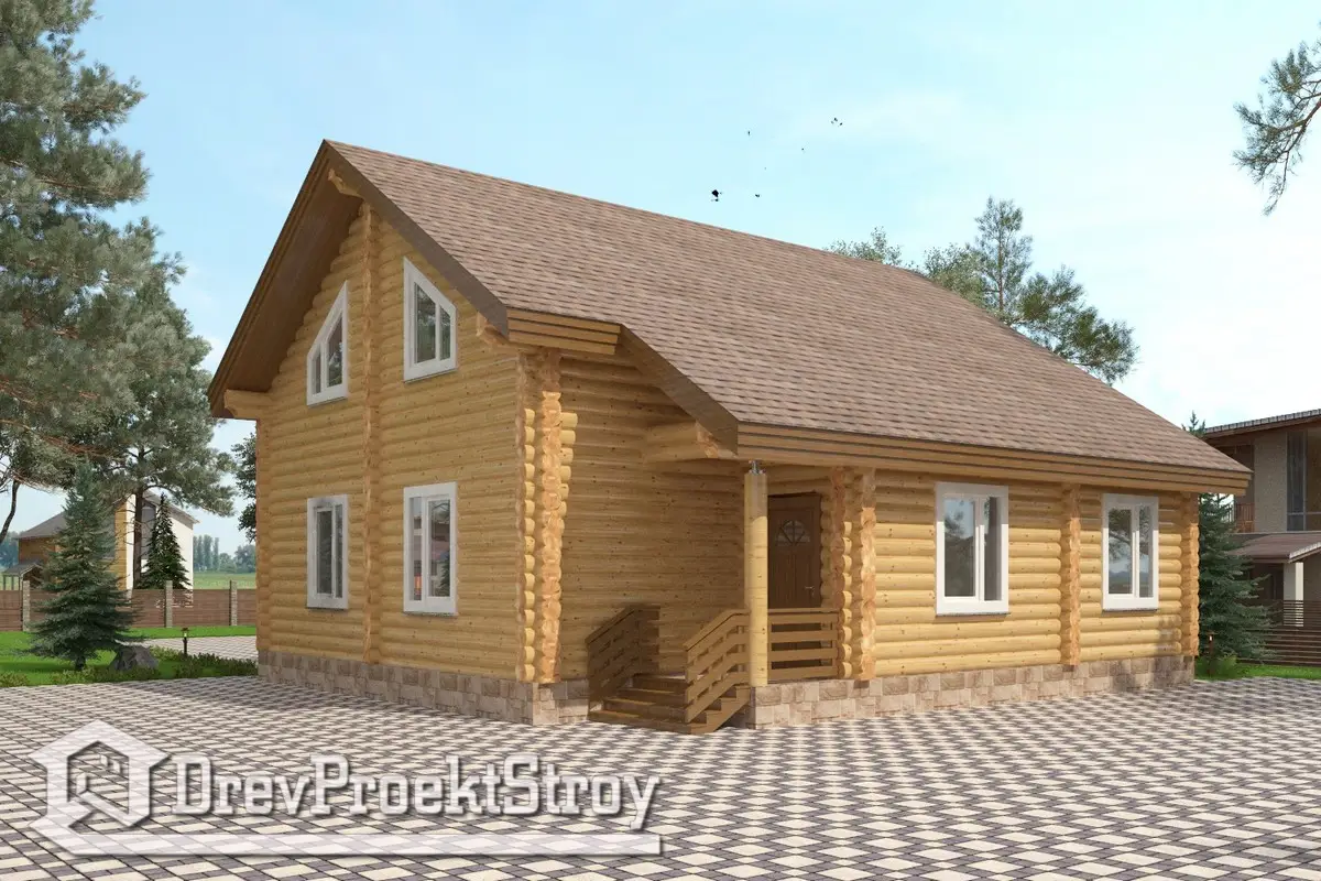 Дома из оцилиндрованного бруса: