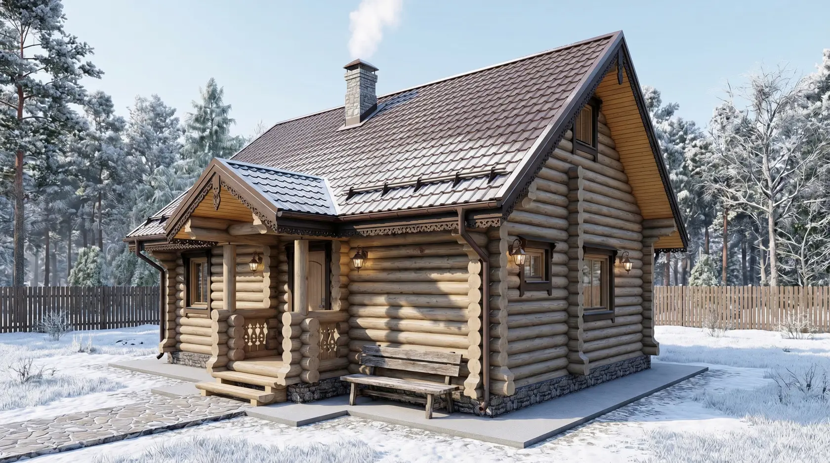 Дома из оцилиндрованного бруса: