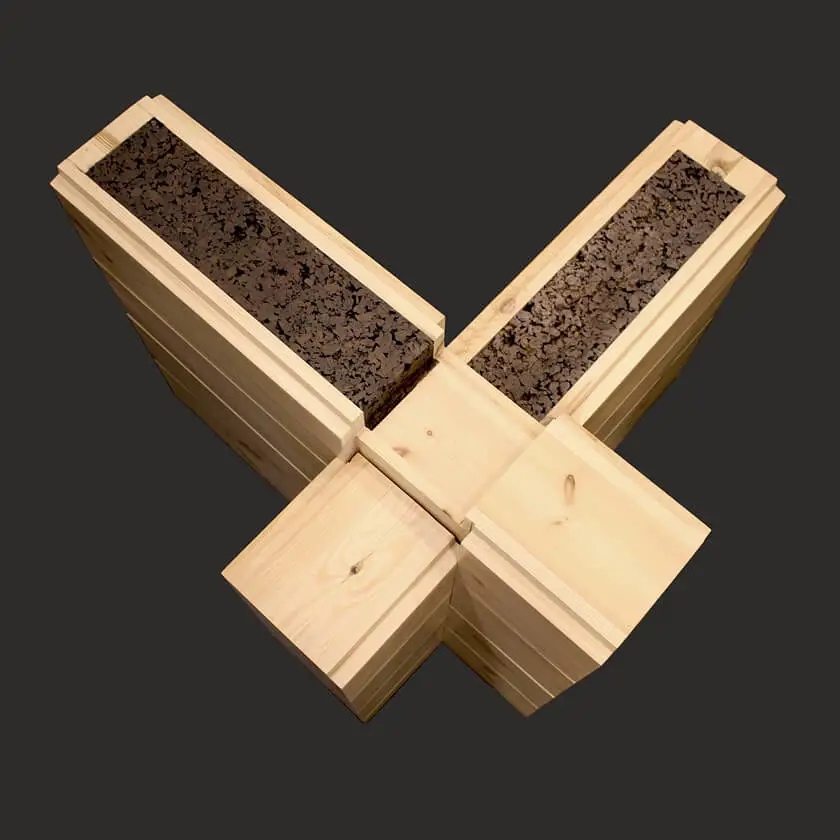 КЛЕЕНЫЙ БРУС С ПРОБКОЙ «CORKBEAM»
